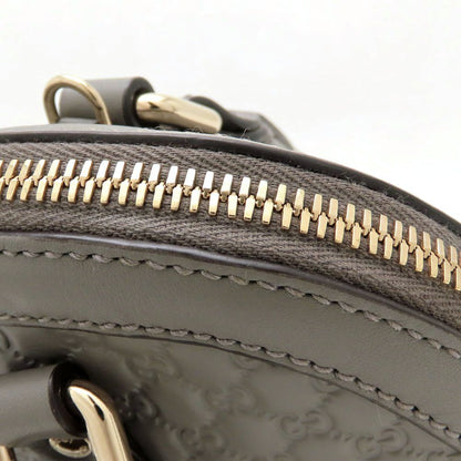 GUCCI グッチ マイクログッチシマ 449654 2Way ハンドバッグ レザー グレー アウトレット レディース/353226【中古】