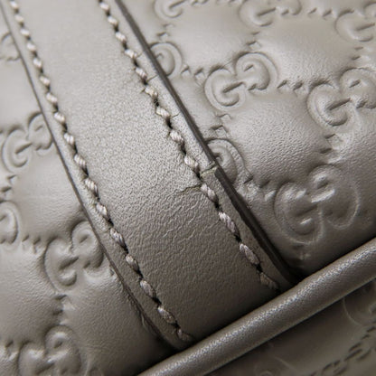 GUCCI グッチ マイクログッチシマ 449654 2Way ハンドバッグ レザー グレー アウトレット レディース/353226【中古】