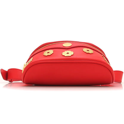 BALLY バリー マウンテン ベルトバッグ WAS01XVT383 ウエストバッグ カーフ レッド レディース/353240【中古】