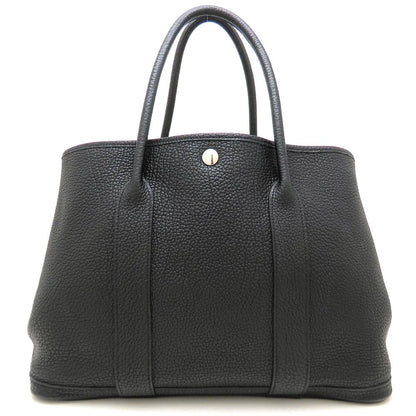 HERMES エルメス ガーデンパーティPM トートバッグ □N刻印 2010年 ネゴンダ ブラック レディース/353270【中古】