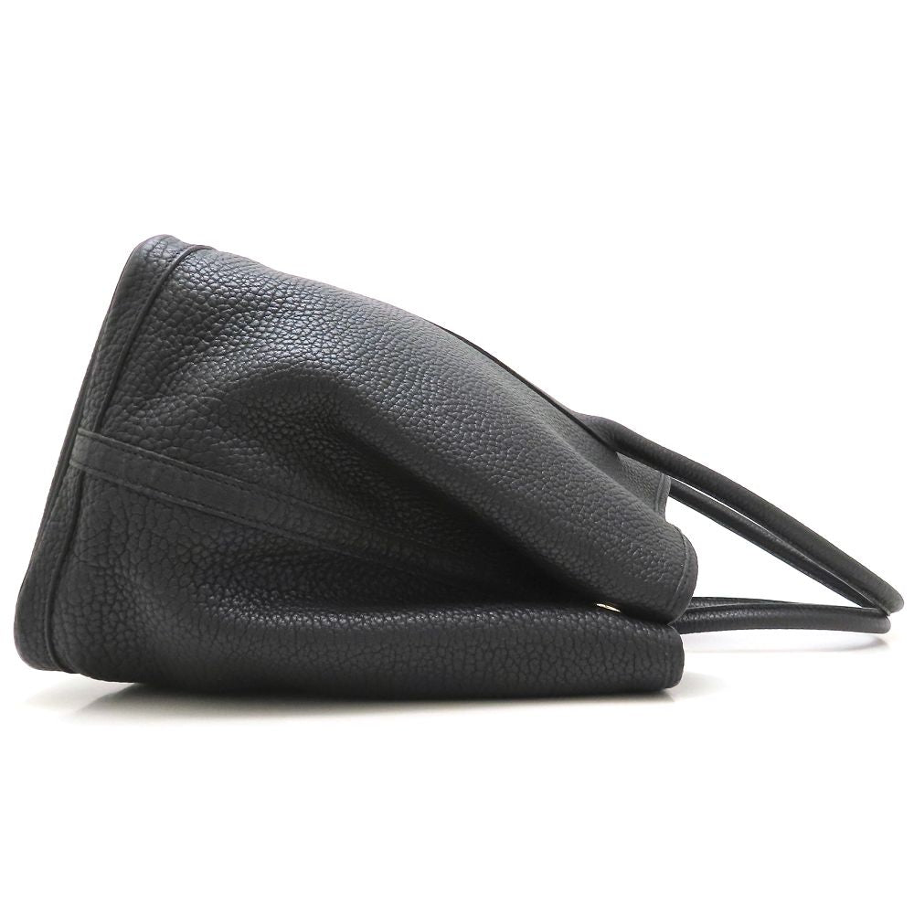 HERMES エルメス ガーデンパーティPM トートバッグ □N刻印 2010年 ネゴンダ ブラック レディース/353270【中古】