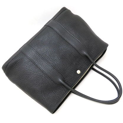 HERMES エルメス ガーデンパーティPM トートバッグ □N刻印 2010年 ネゴンダ ブラック レディース/353270【中古】