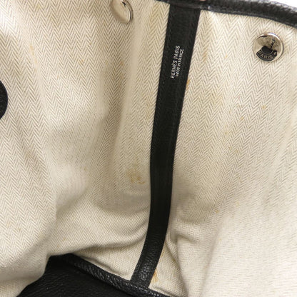 HERMES エルメス ガーデンパーティPM トートバッグ □N刻印 2010年 ネゴンダ ブラック レディース/353270【中古】