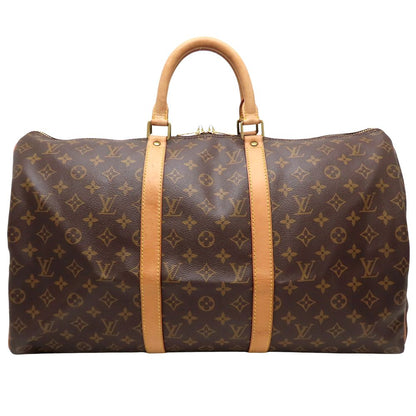 LOUIS VUITTON ルイヴィトン モノグラム キーポル50 M41426 ボストンバッグ ブラウン メンズ/353281【中古】