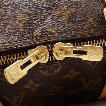 LOUIS VUITTON ルイヴィトン モノグラム キーポル50 M41426 ボストンバッグ ブラウン メンズ/353281【中古】