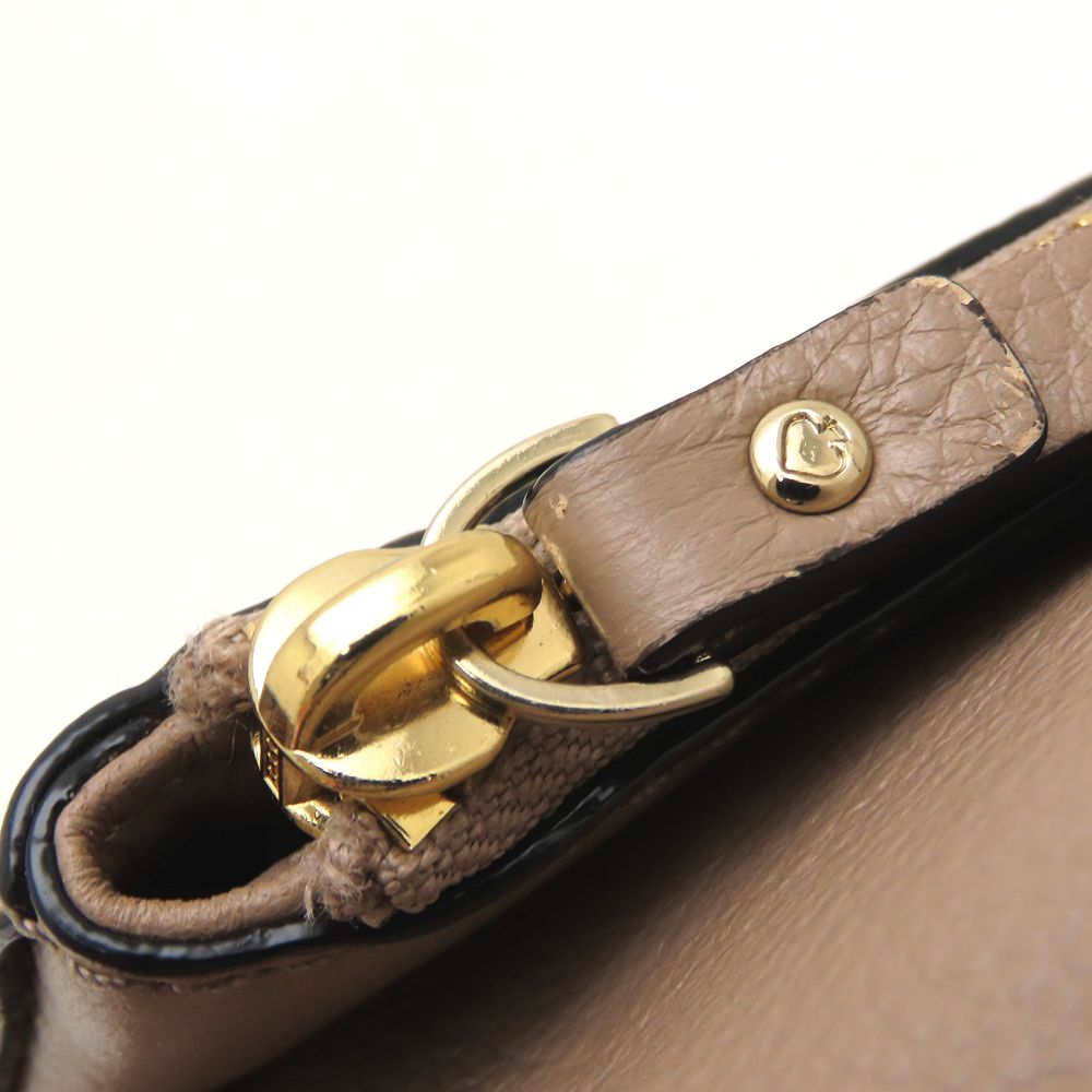 Kate Spade ケイトスペード コブル ヒル Cobble Hill ショルダーバッグ レザー ベージュ系 レディース/353290【中古】