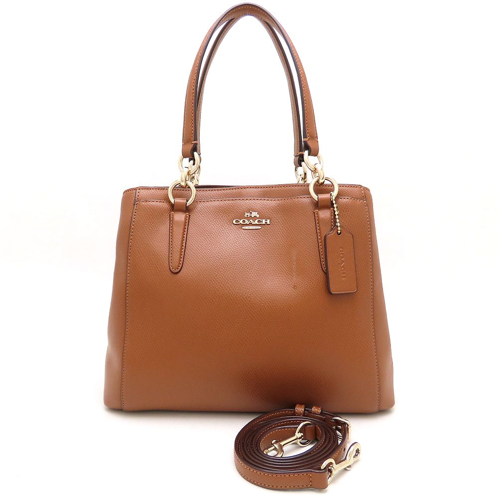 COACH コーチ ミネッタ クロスボディ F36642 ハンドバッグ 2Way レザー ブラウン アウトレット レディース/353291【中古】