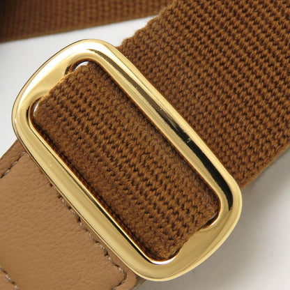 BURBERRY BLUE LABEL バーバリー ブルーレーベル 2Way ハンドバッグ デニムxレザー インディゴ ブラウン レディース/353295【中古】