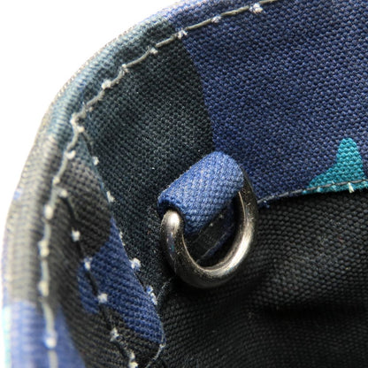 PRADA プラダ 1BG439 トートバッグ カモフラージュ 迷彩 2Way キャンバス ブルー レディース/353297【中古】