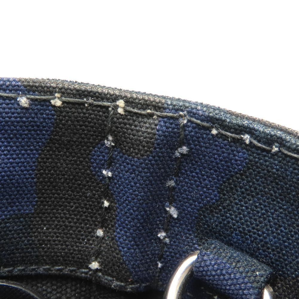 PRADA プラダ 1BG439 トートバッグ カモフラージュ 迷彩 2Way キャンバス ブルー レディース/353297【中古】