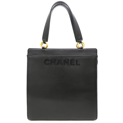 CHANEL シャネル ハンドバッグ トートバッグ ラムスキン ブラック レディース/353300【中古】