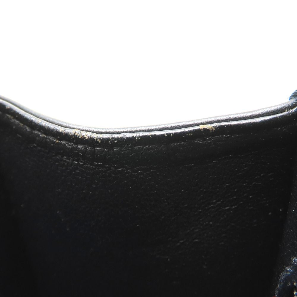 CHANEL シャネル ハンドバッグ トートバッグ ラムスキン ブラック レディース/353300【中古】