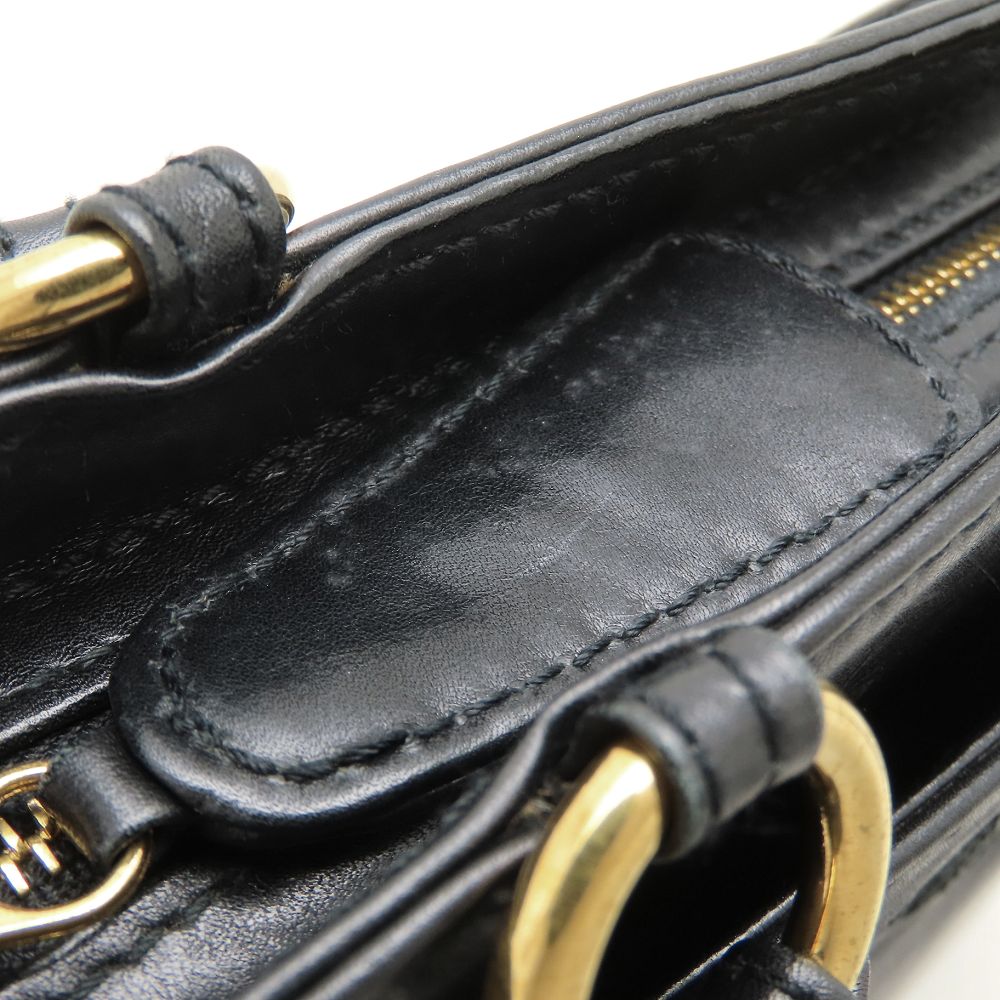 CHANEL シャネル ハンドバッグ トートバッグ ラムスキン ブラック レディース/353300【中古】