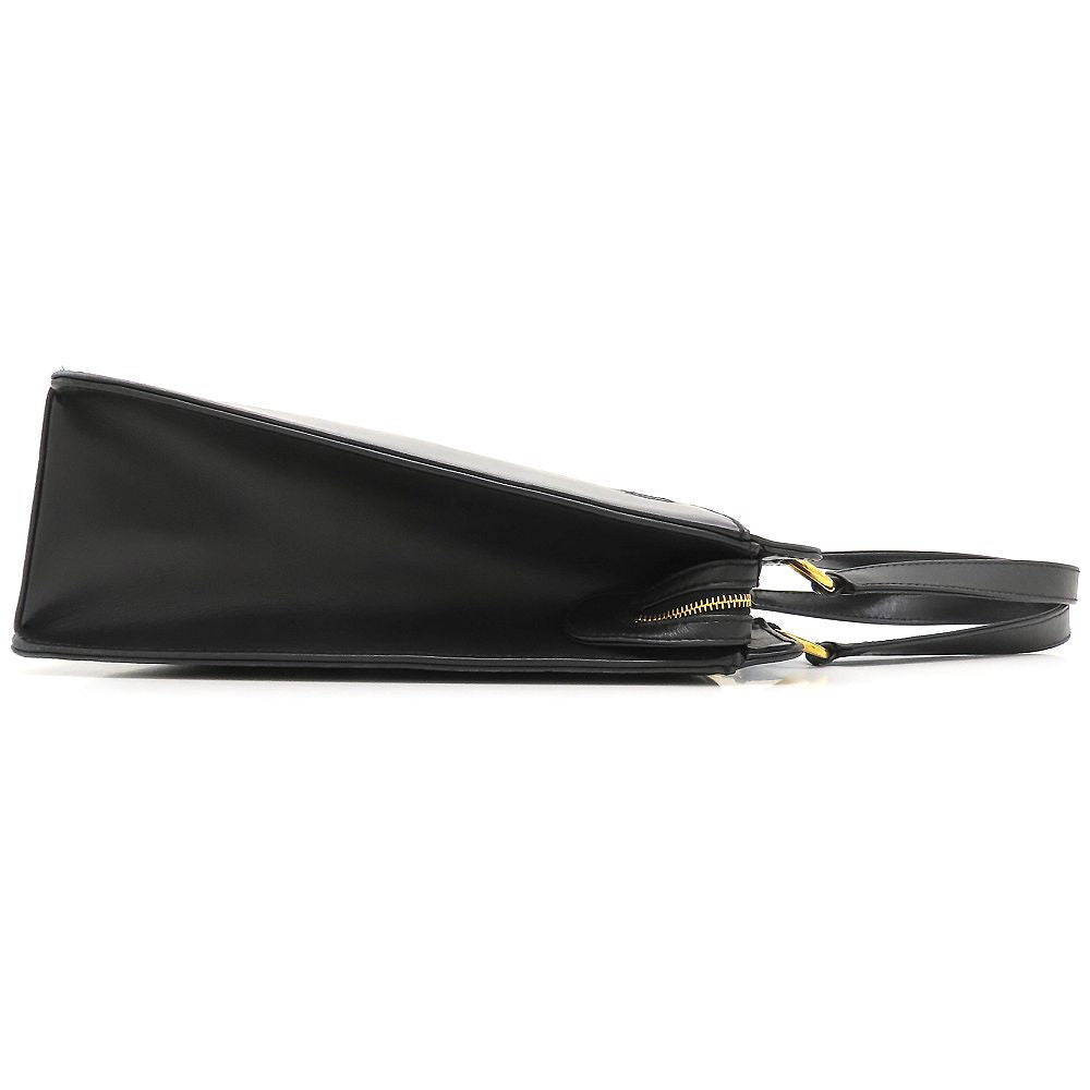 CHANEL シャネル ハンドバッグ トートバッグ ラムスキン ブラック レディース/353300【中古】