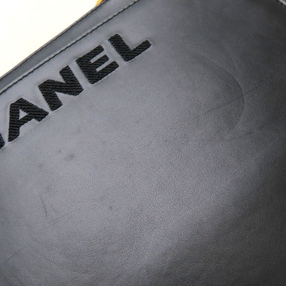 CHANEL シャネル ハンドバッグ トートバッグ ラムスキン ブラック レディース/353300【中古】