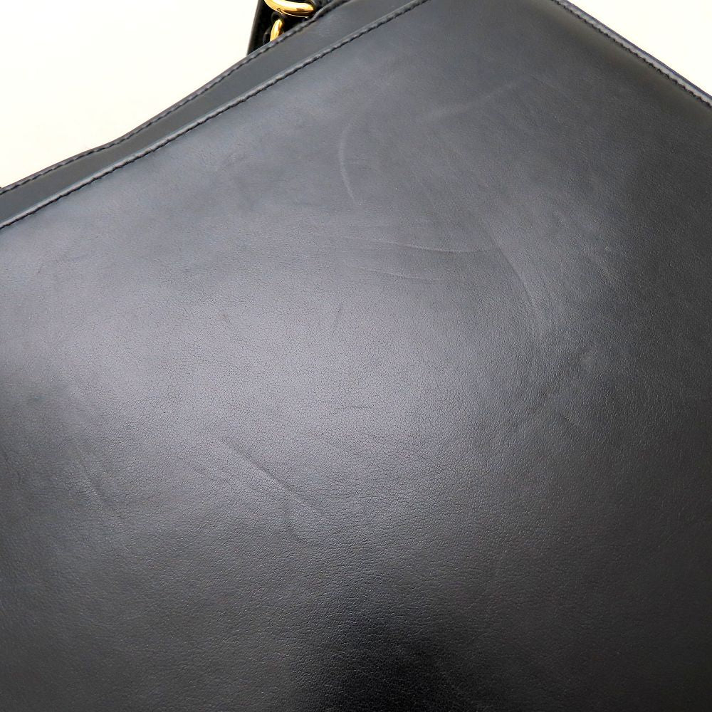 CHANEL シャネル ハンドバッグ トートバッグ ラムスキン ブラック レディース/353300【中古】