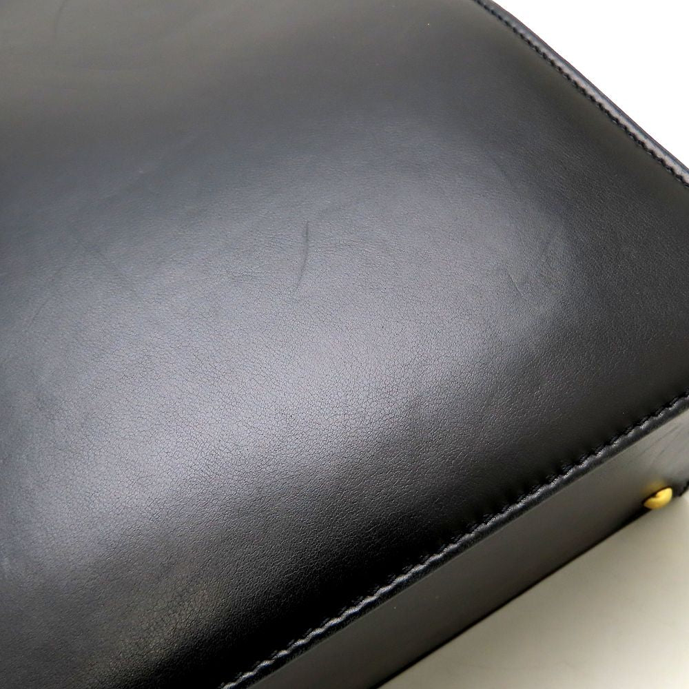 CHANEL シャネル ハンドバッグ トートバッグ ラムスキン ブラック レディース/353300【中古】