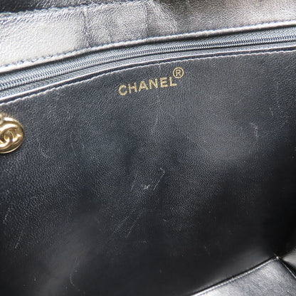 CHANEL シャネル ハンドバッグ トートバッグ ラムスキン ブラック レディース/353300【中古】