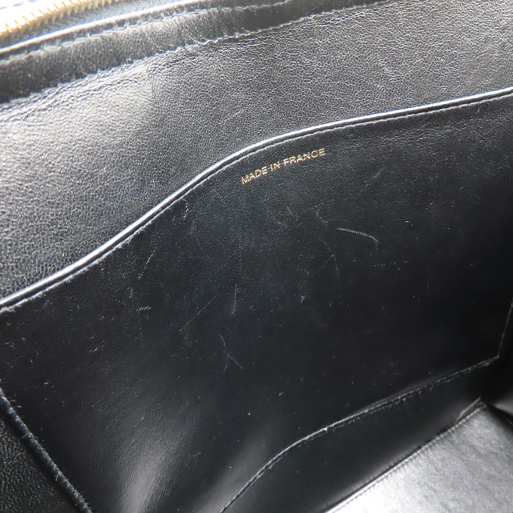 CHANEL シャネル ハンドバッグ トートバッグ ラムスキン ブラック レディース/353300【中古】