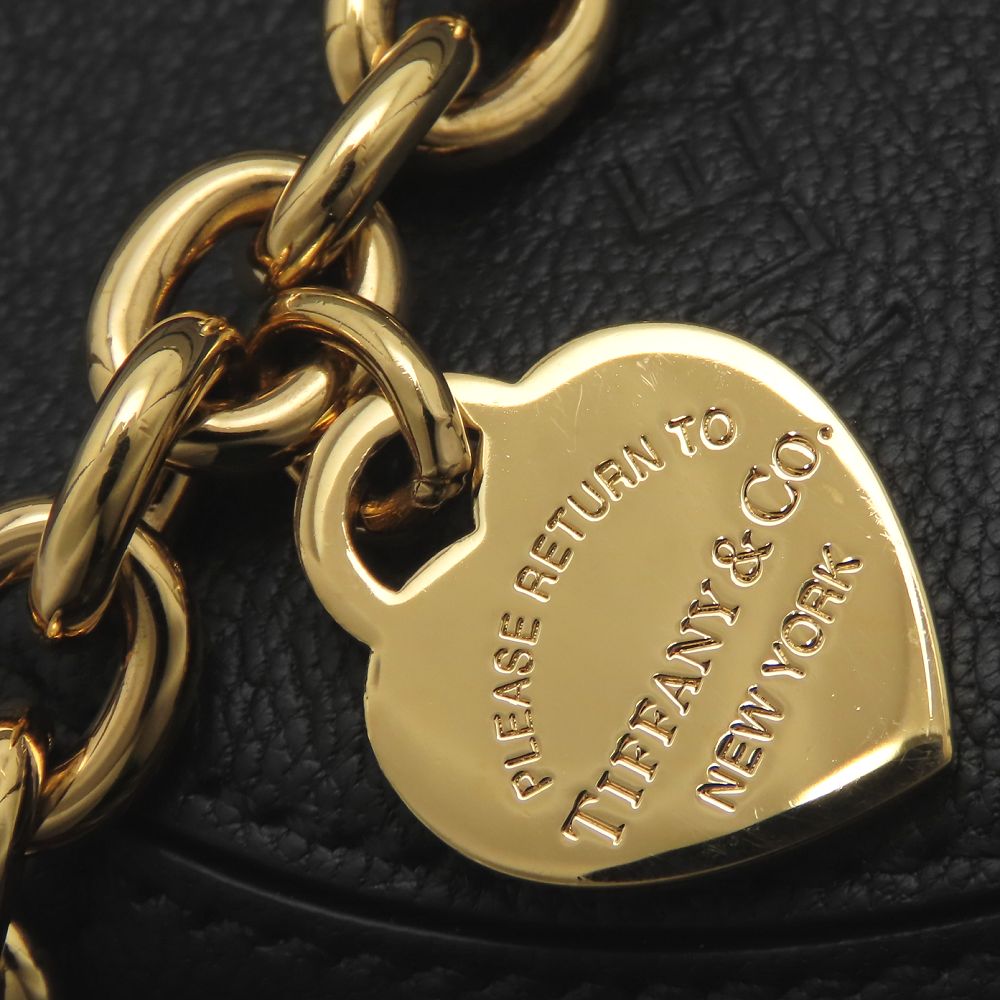TIFFANY&Co. ティファニー リターントゥティファニー マイクロトート 2Way ショルダーバッグ レザー ブラック レディース/353303【中古】