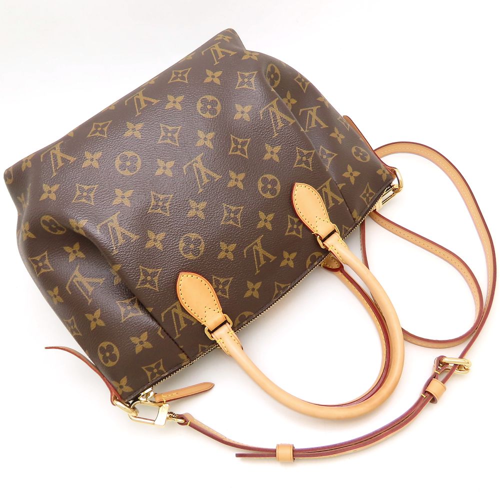 LOUIS VUITTON ルイヴィトン モノグラム テュレンPM ハンドバッグ ブラウン レディース/353306【中古】