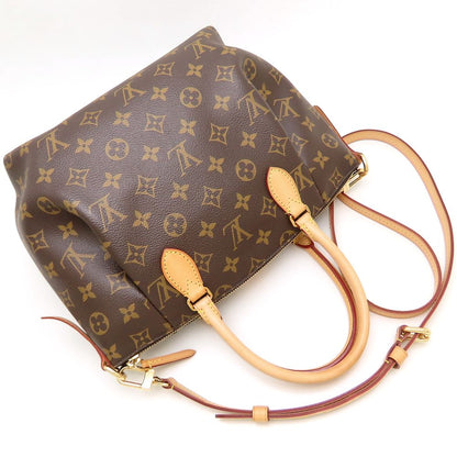 LOUIS VUITTON ルイヴィトン モノグラム テュレンPM ハンドバッグ ブラウン レディース/353306【中古】