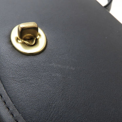 COACH コーチ 9957 ショルダーバッグ グラブタンレザー ブラック レディース/353309【中古】