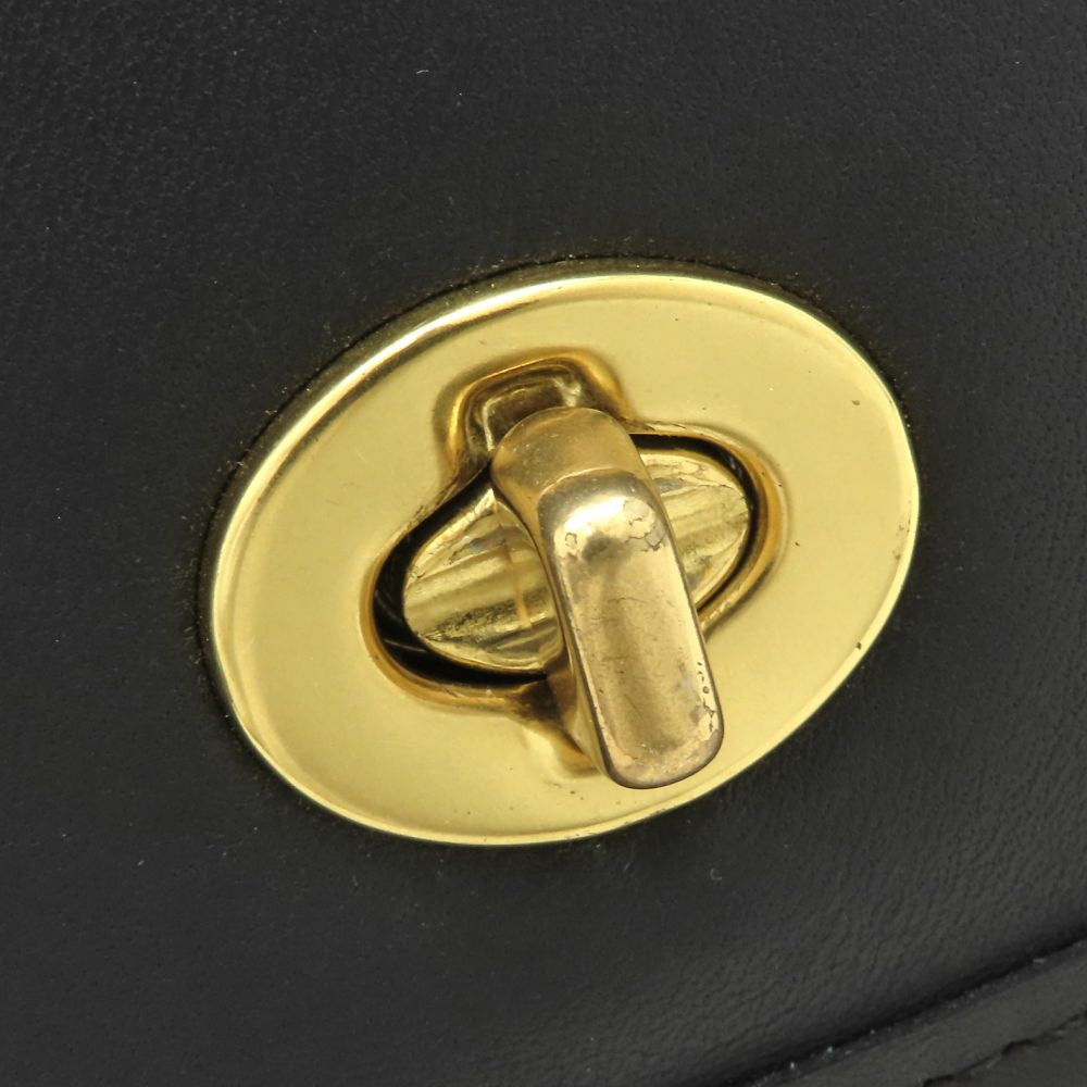 COACH コーチ 9957 ショルダーバッグ グラブタンレザー ブラック レディース/353309【中古】