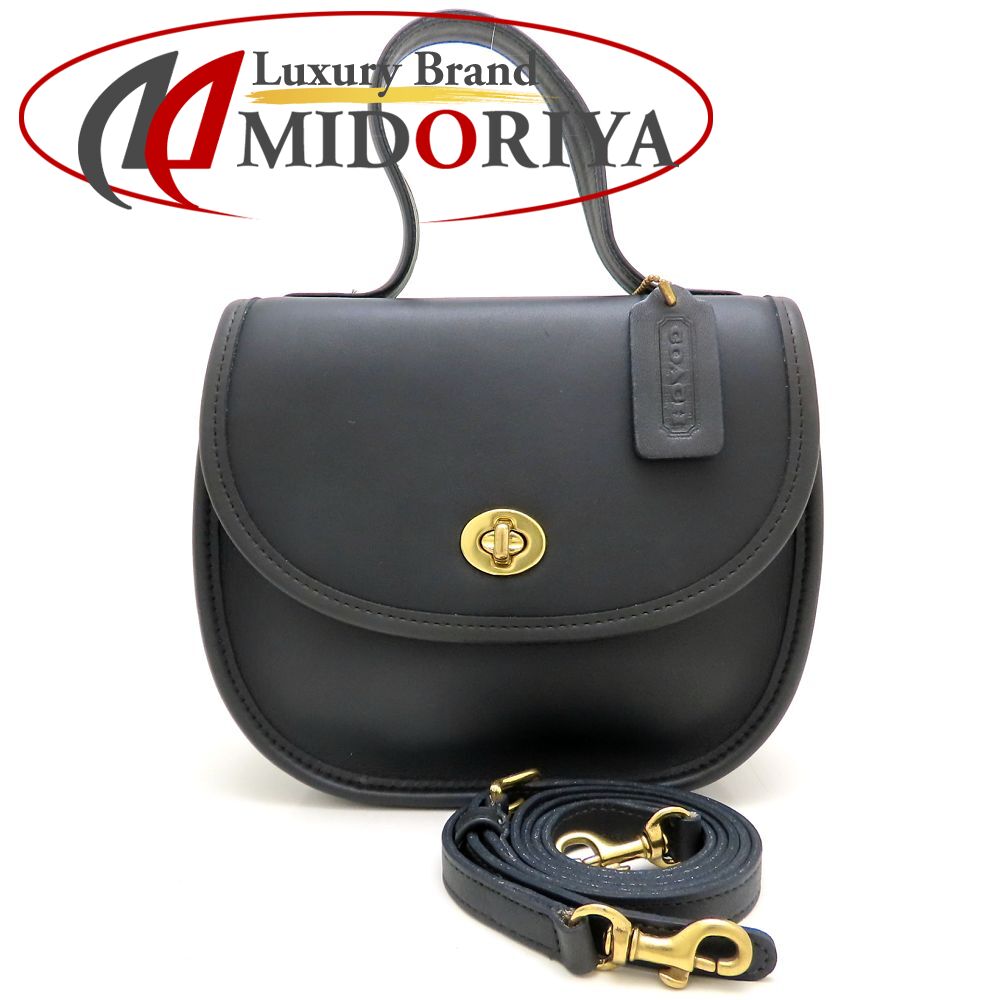 COACH コーチ 9957 ショルダーバッグ グラブタンレザー ブラック レディース/353309【中古】