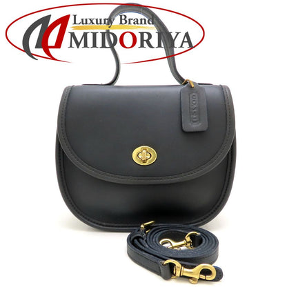 COACH コーチ 9957 ショルダーバッグ グラブタンレザー ブラック レディース/353309【中古】