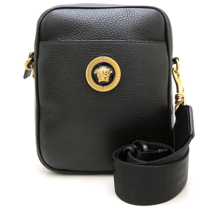 VERSACE ヴェルサーチ ラ・メドゥーサ 1002885 ショルダーバッグ レザー ブラック レディース/353314【中古】