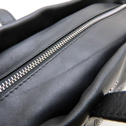 JIMMY CHOO ジミーチュウ ミニサラ 2Way ハンドバッグ レザー スタッズ ブラック レディース/353316【中古】