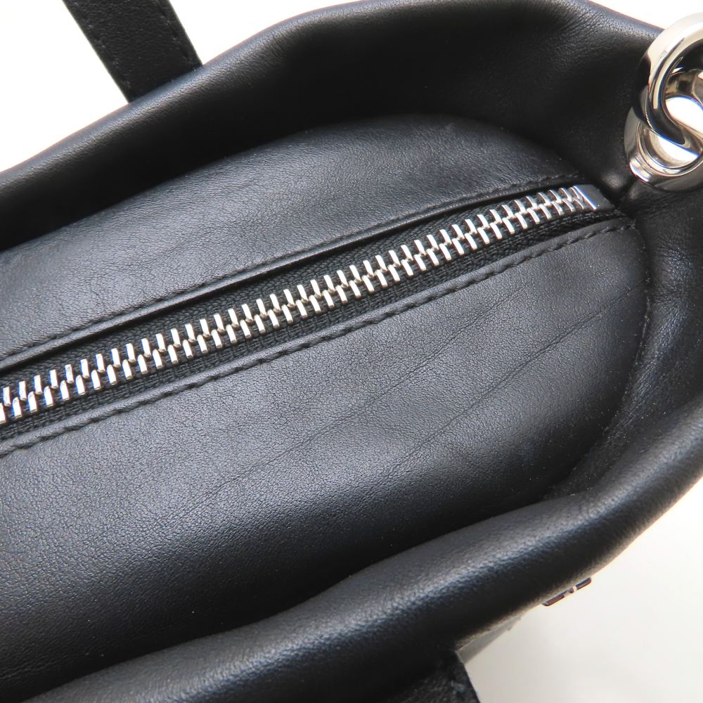JIMMY CHOO ジミーチュウ ミニサラ 2Way ハンドバッグ レザー スタッズ ブラック レディース/353316【中古】