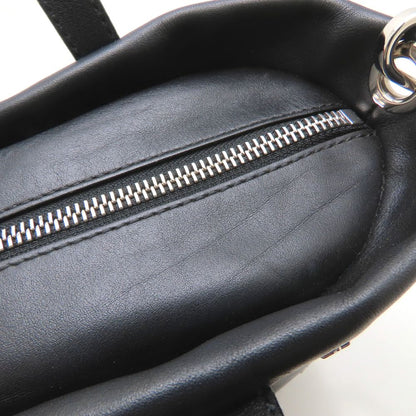 JIMMY CHOO ジミーチュウ ミニサラ 2Way ハンドバッグ レザー スタッズ ブラック レディース/353316【中古】