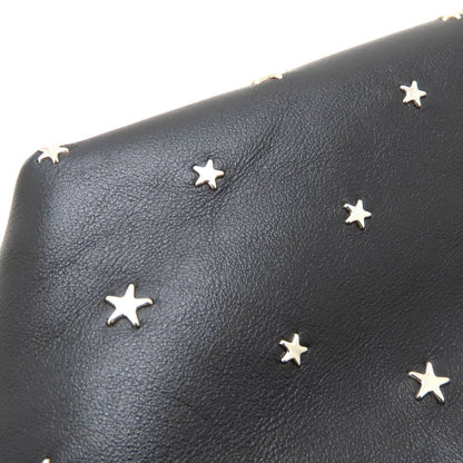JIMMY CHOO ジミーチュウ ミニサラ 2Way ハンドバッグ レザー スタッズ ブラック レディース/353316【中古】