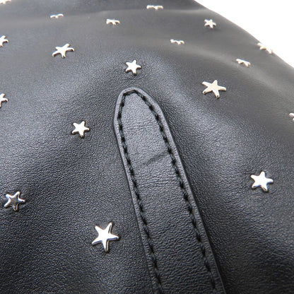 JIMMY CHOO ジミーチュウ ミニサラ 2Way ハンドバッグ レザー スタッズ ブラック レディース/353316【中古】