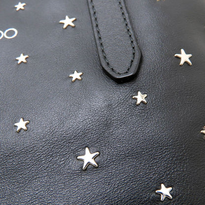 JIMMY CHOO ジミーチュウ ミニサラ 2Way ハンドバッグ レザー スタッズ ブラック レディース/353316【中古】