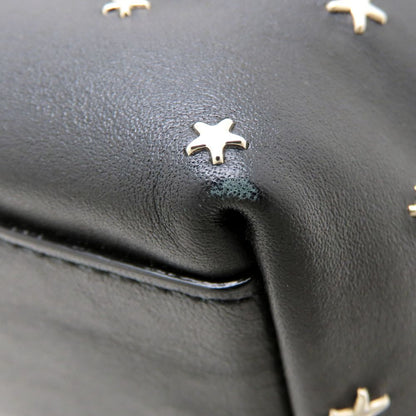 JIMMY CHOO ジミーチュウ ミニサラ 2Way ハンドバッグ レザー スタッズ ブラック レディース/353316【中古】