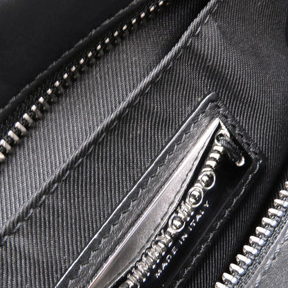 JIMMY CHOO ジミーチュウ ミニサラ 2Way ハンドバッグ レザー スタッズ ブラック レディース/353316【中古】