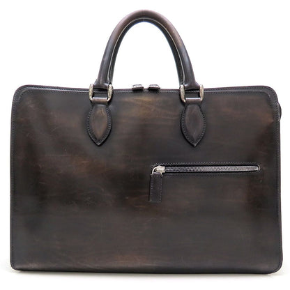Berluti ベルルッティ ビジネスバッグ ブリーフケース レザー ダークブラウン メンズ/353317【中古】