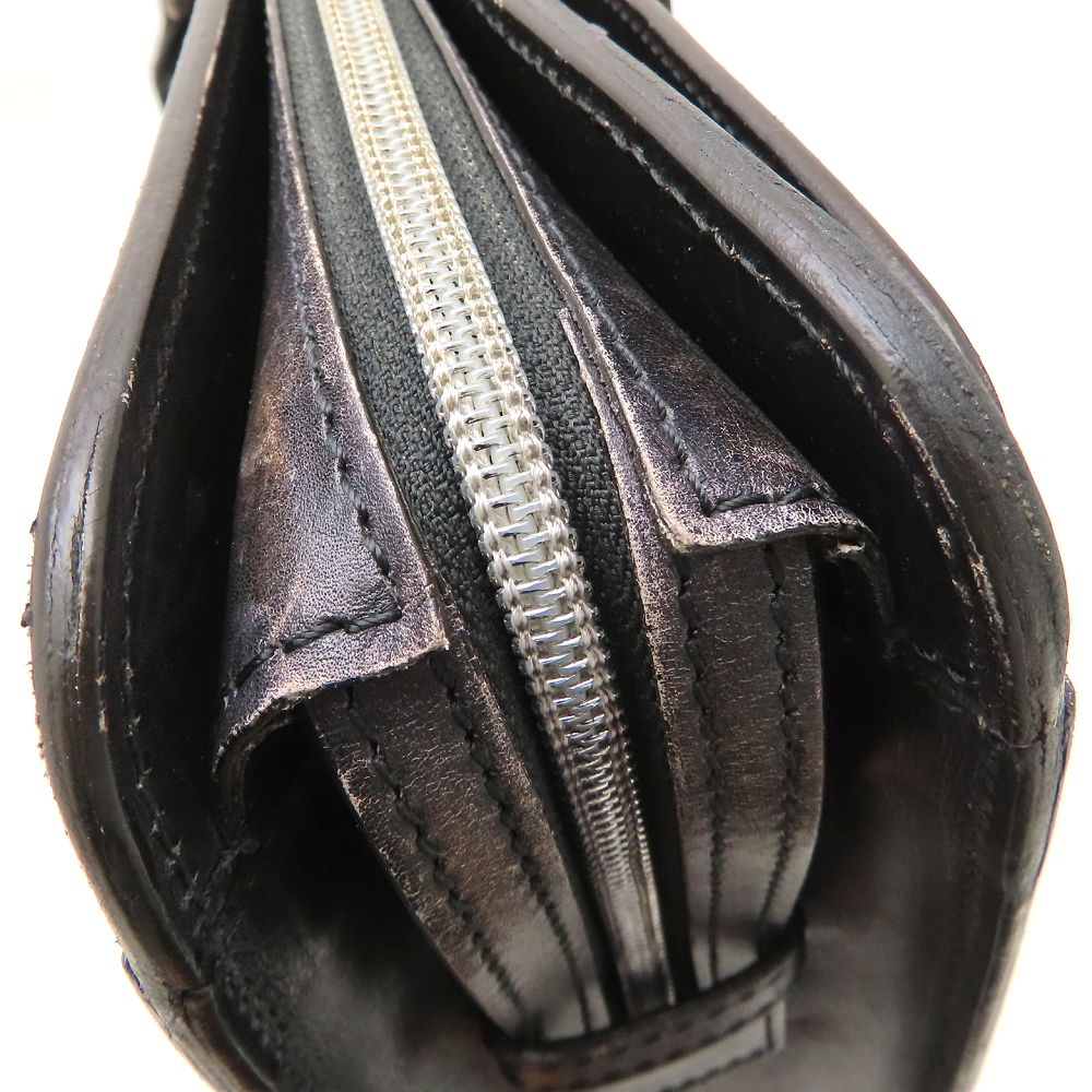 Berluti ベルルッティ ビジネスバッグ ブリーフケース レザー ダークブラウン メンズ/353317【中古】