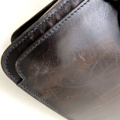 Berluti ベルルッティ ビジネスバッグ ブリーフケース レザー ダークブラウン メンズ/353317【中古】