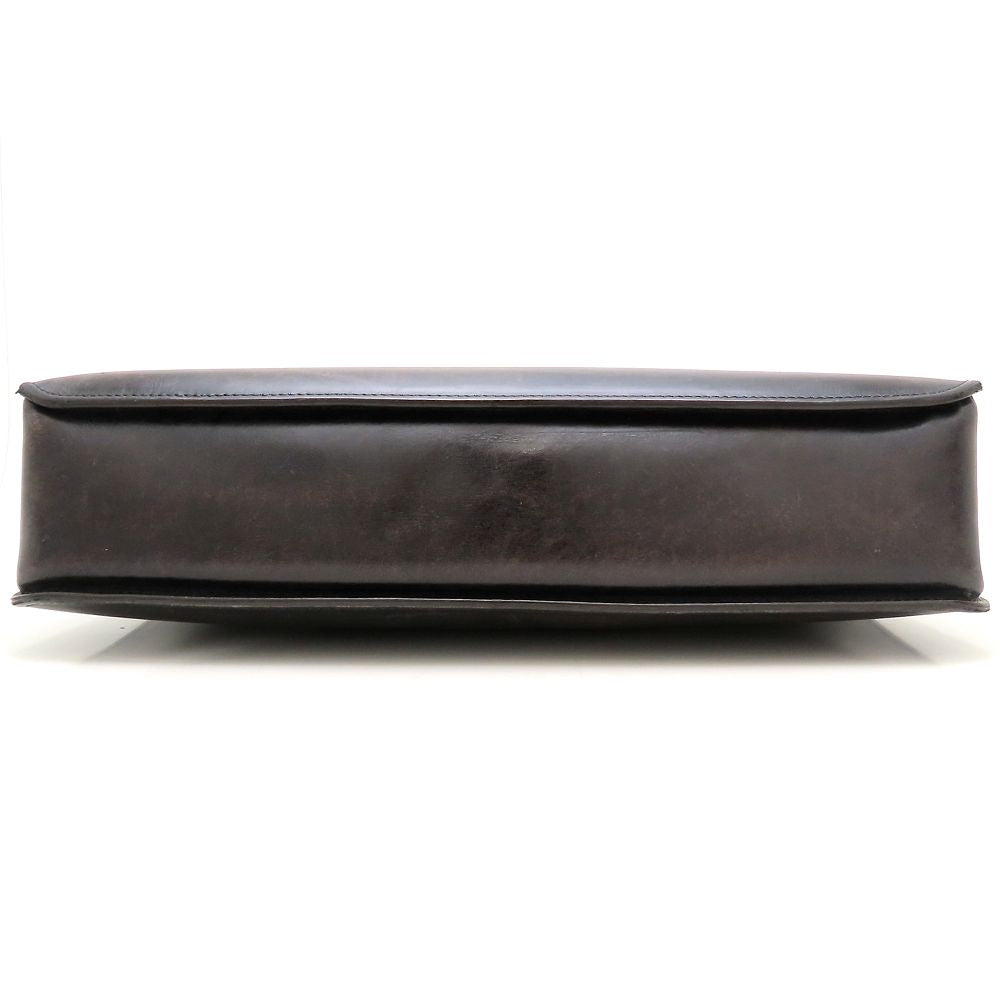 Berluti ベルルッティ ビジネスバッグ ブリーフケース レザー ダークブラウン メンズ/353317【中古】
