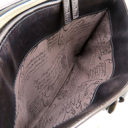 Berluti ベルルッティ ビジネスバッグ ブリーフケース レザー ダークブラウン メンズ/353317【中古】