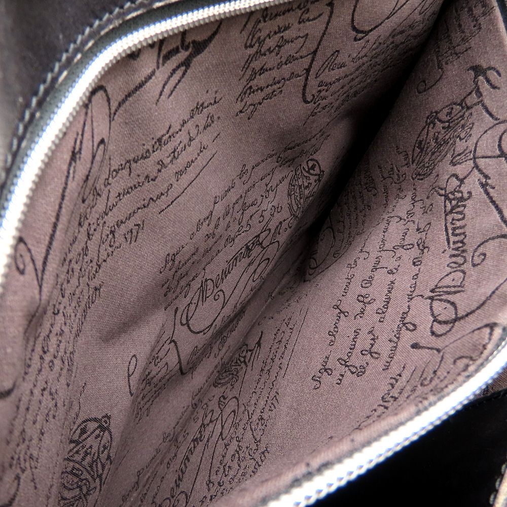 Berluti ベルルッティ ビジネスバッグ ブリーフケース レザー ダークブラウン メンズ/353317【中古】