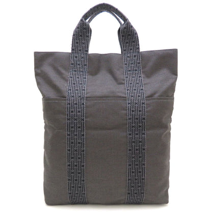 HERMES エルメス エールライン カバストート ハンドバッグ ナイロンキャンバス グレー メンズ/353320【中古】