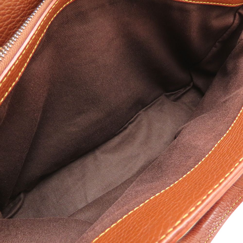 CELINE セリーヌ ブギーバッグ マカダム ハンドバッグ デニムxレザー ブルー ブラウン レディース/353324【中古】