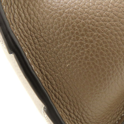 CELINE セリーヌ ラゲージナノショッパー 189243DRU.09SO ハンドバッグ 2Way レザー スリ グレージュ系 レディース/353325【中古】