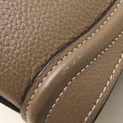 CELINE セリーヌ ラゲージナノショッパー 189243DRU.09SO ハンドバッグ 2Way レザー スリ グレージュ系 レディース/353325【中古】