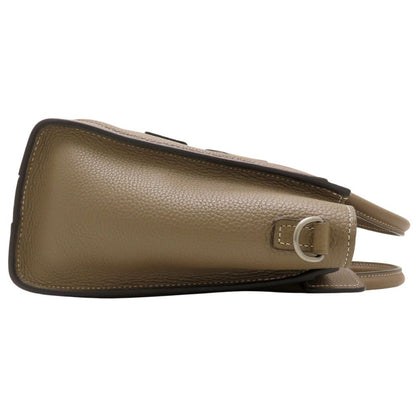 CELINE セリーヌ ラゲージナノショッパー 189243DRU.09SO ハンドバッグ 2Way レザー スリ グレージュ系 レディース/353325【中古】